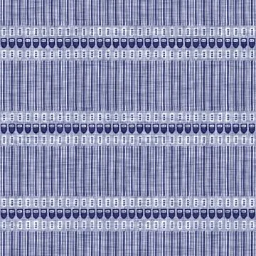 Seamless indigo washed stripe texture. Blue woven boro linen cotton dyed effect Stock Illustration