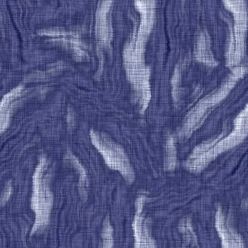 Seamless indigo washed stripe texture. Blue woven boro linen cotton dyed effect Stock Illustration