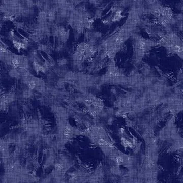 Seamless indigo washed stripe texture. Blue woven boro linen cotton dyed effect Stock Illustration