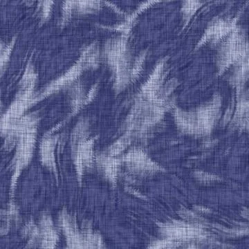 Seamless indigo washed stripe texture. Blue woven boro linen cotton dyed effect Stock Illustration