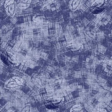 Seamless indigo washed stripe texture. Blue woven boro linen cotton dyed effect Stock Illustration
