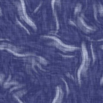 Seamless indigo washed stripe texture. Blue woven boro linen cotton dyed effect Stock Illustration