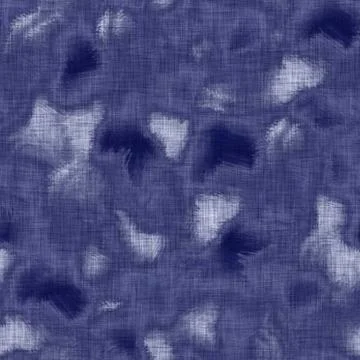 Seamless indigo washed stripe texture. Blue woven boro linen cotton dyed effect Stock Illustration