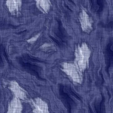 Seamless indigo washed stripe texture. Blue woven boro linen cotton dyed effect Stock Illustration