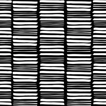 Seamless ink brush strokes pattern Stock Illustration