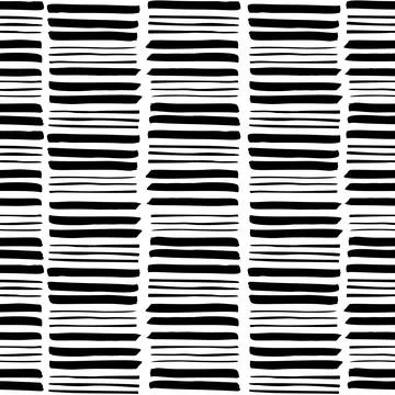 Seamless ink brush strokes pattern Stock Illustration