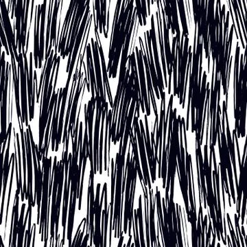 Seamless ink hand drawn texture Stock Illustration