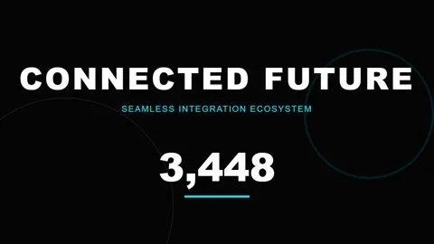 Seamless integration of technology for a connected future digital concept Stock Footage 337576742