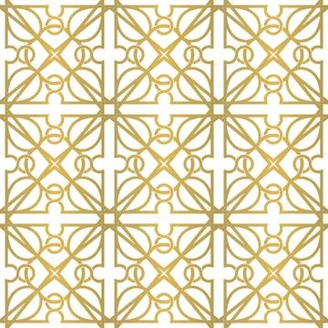 Seamless interlacing pattern. Stock Illustration