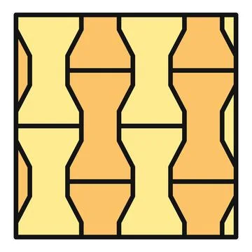 Seamless interlocking paving stone pattern illustration Stock Illustration