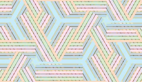 Seamless Intersecting Lines Stock Illustration