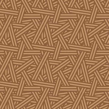 Seamless Interweaving Lines Nature Pattern Vector Background Stock Illustration