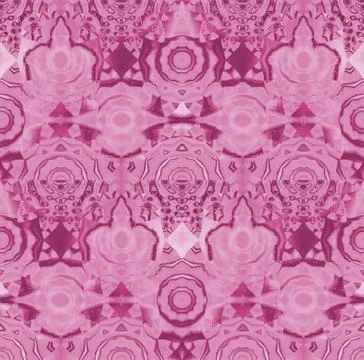 Seamless intricate circles pattern pink violet purple Stock Illustration