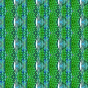 Seamless intricate diamond pattern green blue gray Stock Illustration