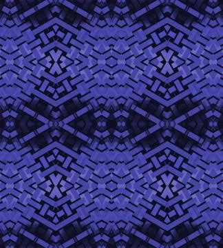 Seamless intricate diamond pattern purple black Stock Illustration
