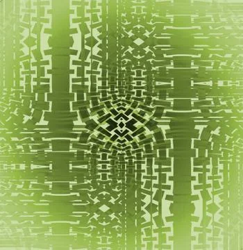 Seamless intricate pattern green Illustrazione stock