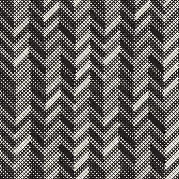 Seamless Irregular Geometric Pattern. Abstract Black and White Halftone Bac.. イラスト素材