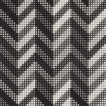 Seamless Irregular Geometric Pattern. Abstract Black and White Halftone Bac.. イラスト素材