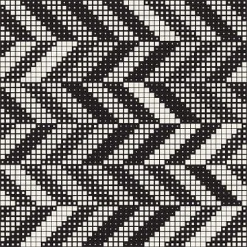 Seamless Irregular Geometric Pattern. Abstract Black and White Halftone Bac.. イラスト素材