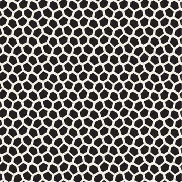 Seamless irregular lines vector mosaic pattern. Abstract chaotic tessellation Illustrazione stock
