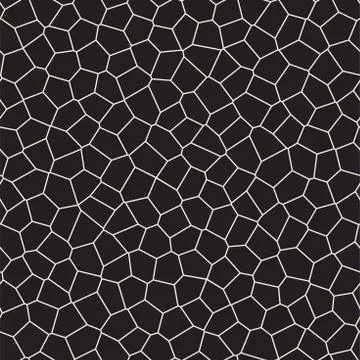 Seamless irregular lines vector mosaic pattern. Abstract chaotic tessellation 스톡 일러스트