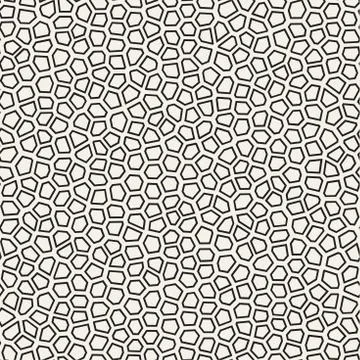 Seamless irregular lines vector mosaic pattern. Abstract chaotic tessellation 스톡 일러스트