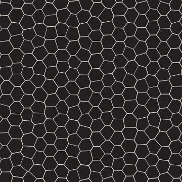 Seamless irregular lines vector mosaic pattern. Abstract chaotic tessellation Stock Illustration