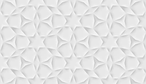 Seamless islam pattern with gloral tiled cells made from shadows and lights i Illustrazione stock