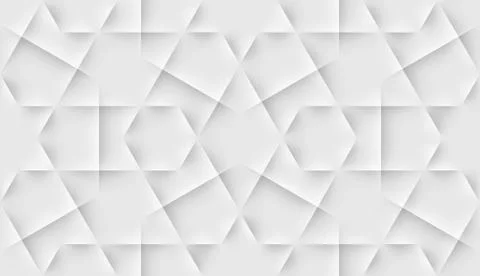 Seamless islam pattern with gloral tiled cells made from shadows and lights i Illustrazione stock