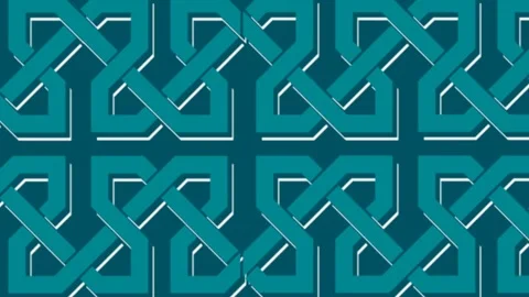 Seamless Islamic Geometric Pattern Loopable Background Animation. Stock Footage 339217747