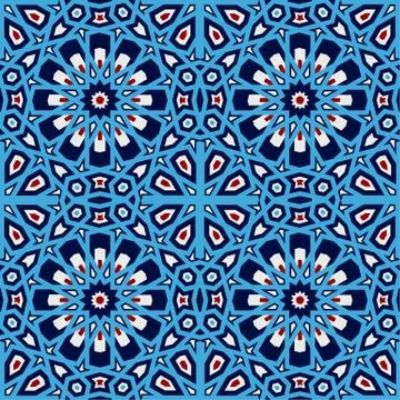 Seamless islamic pattern 3d . Traditional Arabic design element. Illustrazione stock