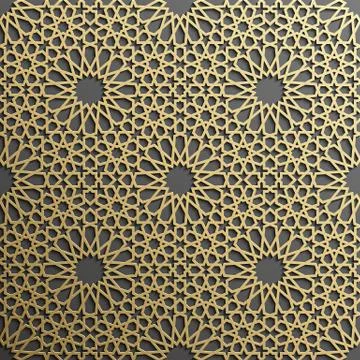 Seamless islamic pattern 3d . Traditional Arabic design element. イラスト素材