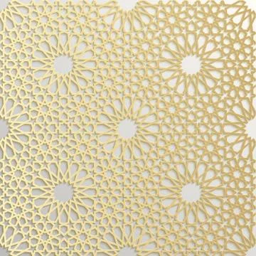 Seamless islamic pattern 3d . Traditional Arabic design element. イラスト素材