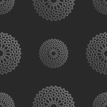 Seamless islamic pattern with radial ornament in moroccan style. Mettalic Stock Illustration