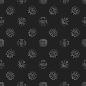 Seamless islamic pattern with radial ornament in moroccan style. Mettalic Stock Illustration