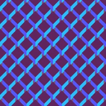 Seamless Isometric Cube Pattern Illustrazione stock