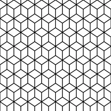Seamless isometric cubes pattern . Memphis style Illustrazione stock