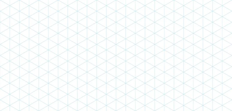 Seamless Isometric Grid Pattern Vector Background with Three Dimensional Stock Illustration