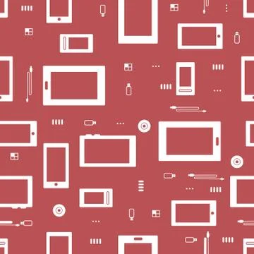 Seamless IT pattern 스톡 일러스트