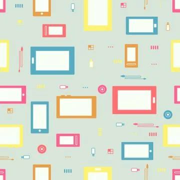 Seamless IT pattern Stock-Illustration