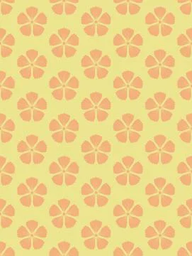 Seamless japanese flower pattern. Vector background EPS 10 Stock Illustration