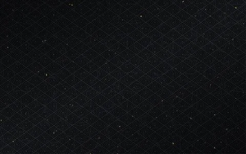 Seamless Japanese pattern with gold foil on washi paper. black background, .. 库存插图