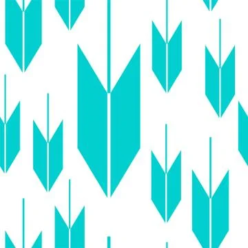 Seamless Japanese pattern representing arrows Stock Illustration