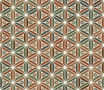 Seamless japanese pattern.Simulation of marquetry technique . Stock Illustration