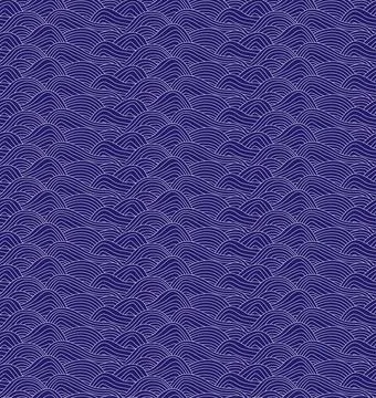 Seamless Japanese Wave Pattern EPS Vector Stock Illustration