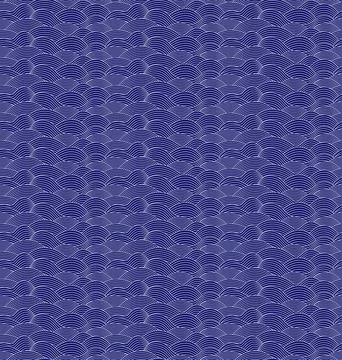 Seamless Japanese Wave Pattern EPS Vector Stock Illustration