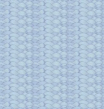 Seamless Japanese Wave Pattern EPS Vector Illustrazione stock