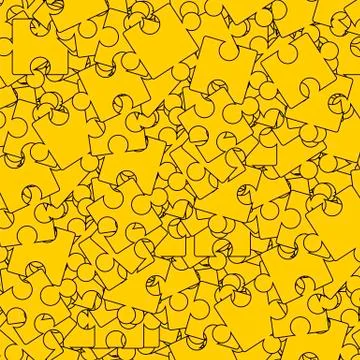 Seamless Jigsaw Pattern イラスト素材