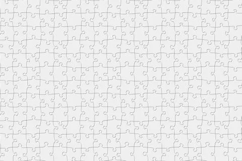 Seamless jigsaw puzzle game pattern. Illustration vector background. 3d Stock Illustration