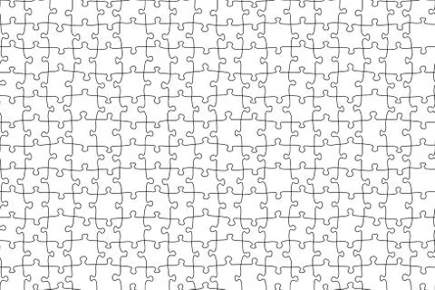Seamless jigsaw puzzle game pattern. Illustration vector background. Stock Illustration